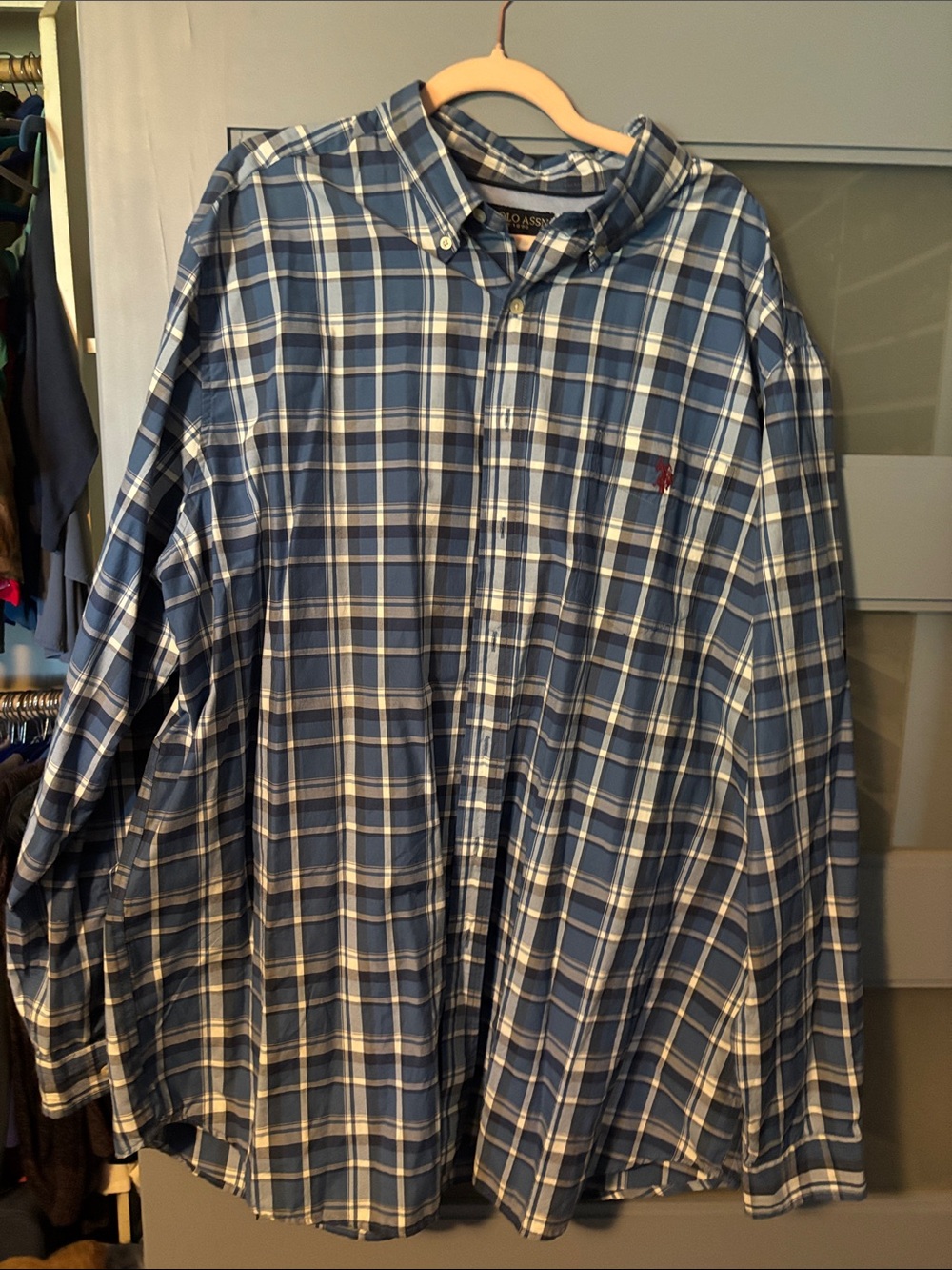 Polo by Ralph Lauren Blue & White Plaid Button-Down Shirt